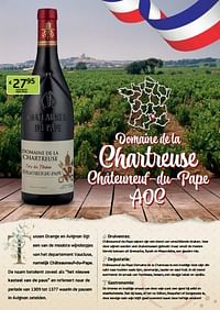 Domaine de la chartreuse châteuneuf-du-pape aoc-Rode wijnen