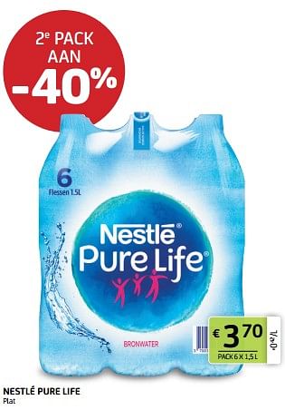 Promoties NESTLÉ PURE LIFE - Nestlé - Geldig van 18/11/2022 tot 01/12/2022 bij BelBev