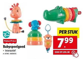 Promoties Babyspeelgoed - Fisher-Price - Geldig van 21/11/2022 tot 26/11/2022 bij Lidl
