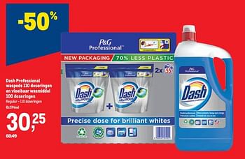 Promoties Dash professional waspods en vloeibaar wasmiddel - Dash - Geldig van 16/11/2022 tot 29/11/2022 bij Makro