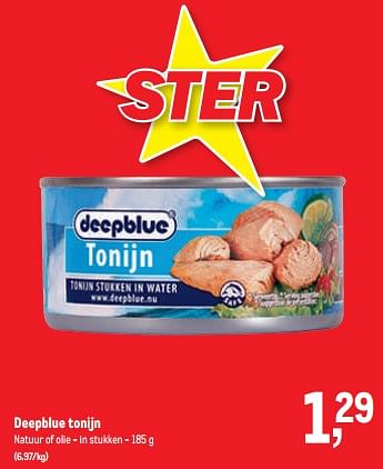 Promoties Deepblue tonijn - Deepblue - Geldig van 16/11/2022 tot 29/11/2022 bij Makro