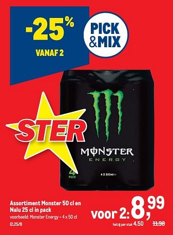 Promoties Monster energy - Monster - Geldig van 16/11/2022 tot 29/11/2022 bij Makro