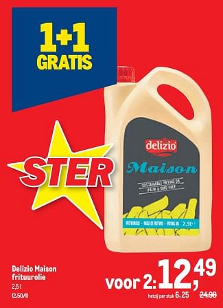 Promoties Delizio maison frituurolie - Delizio - Geldig van 16/11/2022 tot 29/11/2022 bij Makro