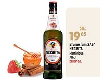 Bruine rum 37,5° negrita martinique-Negrita