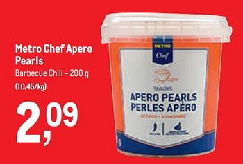 Promotions Metro chef apero pearls barbecue chili - Produit maison - Makro - Valide de 16/11/2022 à 29/11/2022 chez Makro