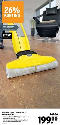 Kärcher floor cleaner fc 5 yellow 460w-Kärcher