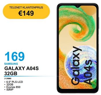 Promoties Samsung galaxy a04s 32gb - Samsung - Geldig van 08/11/2022 tot 30/11/2022 bij Beecom