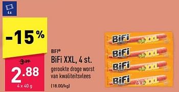 Promoties Bifi xxl - Bifi - Geldig van 21/11/2022 tot 02/12/2022 bij Aldi