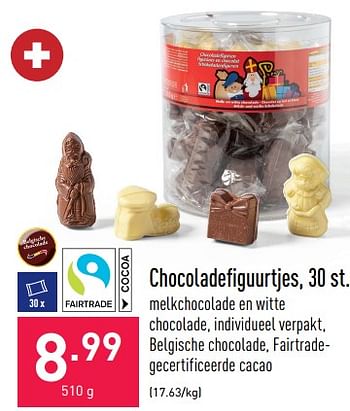 Promoties Chocoladefiguurtjes - Huismerk - Aldi - Geldig van 25/11/2022 tot 02/12/2022 bij Aldi
