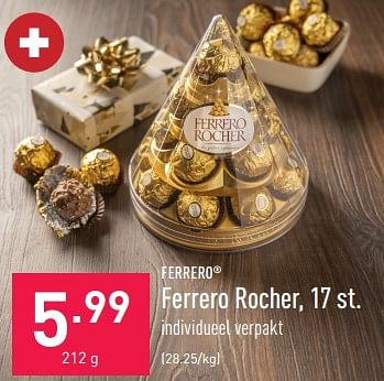 Promoties Ferrero rocher - Ferrero - Geldig van 25/11/2022 tot 02/12/2022 bij Aldi