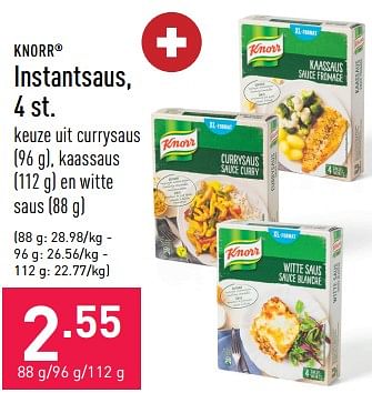 Promoties Instantsaus - Knorr - Geldig van 25/11/2022 tot 02/12/2022 bij Aldi