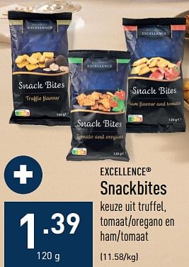 Promotions Snackbites - Excellence - Valide de 21/11/2022 à 02/12/2022 chez Aldi