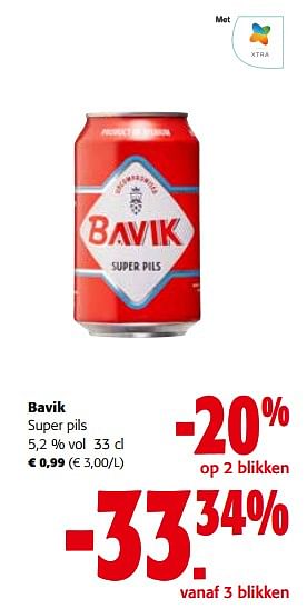 Promoties Bavik super pils - Bavik - Geldig van 16/11/2022 tot 29/11/2022 bij Colruyt