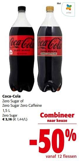 Promoties Coca-cola zero sugar - Coca Cola - Geldig van 16/11/2022 tot 29/11/2022 bij Colruyt