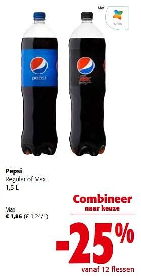Promoties Pepsi max - Pepsi - Geldig van 16/11/2022 tot 29/11/2022 bij Colruyt