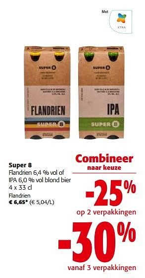 Promoties Super 8 flandrien - Brouwerij Haacht - Geldig van 16/11/2022 tot 29/11/2022 bij Colruyt