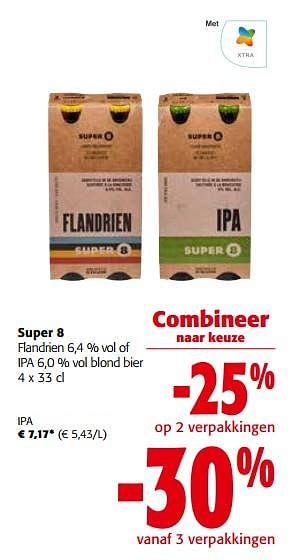 Promoties Super 8 ipa - Brouwerij Haacht - Geldig van 16/11/2022 tot 29/11/2022 bij Colruyt