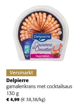 Promoties Delpierre garnalenkrans met cocktailsaus - Delpierre - Geldig van 16/11/2022 tot 29/11/2022 bij Colruyt