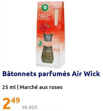 Promotions Bâtonnets parfumés air wick - Airwick - Valide de 16/11/2022 à 22/11/2022 chez Action