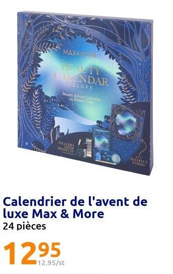 Promotions Calendrier de l`avent de luxe max + more - Max&More - Valide de 16/11/2022 à 22/11/2022 chez Action