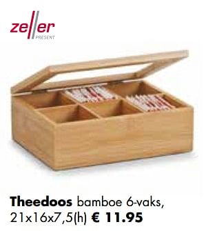 Promoties Theedoos - Zeller Present - Geldig van 21/11/2022 tot 24/12/2022 bij Multi Bazar