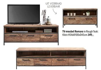 Promoties Tv-meubel romaro klein - Huismerk - Pronto Wonen - Geldig van 20/11/2022 tot 11/12/2022 bij Pronto Wonen