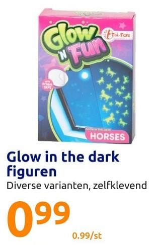 Promoties Glow in the dark figuren - Toi Toys - Geldig van 19/10/2022 tot 25/10/2022 bij Action