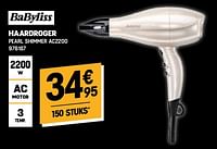 Babyliss haardroger pearl shimmer ac2200-Babyliss