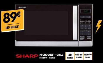 Promoties Sharp microgolf + grill r642inw - Sharp - Geldig van 23/11/2022 tot 30/11/2022 bij Electro Depot