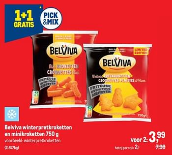 Promotions Belviva winterpretkroketten - Belviva - Valide de 30/11/2022 à 13/12/2022 chez Makro