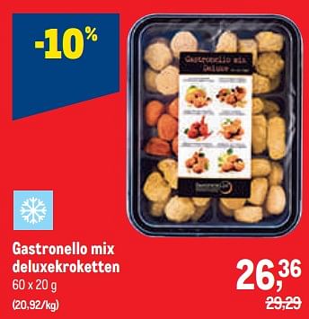 Promoties Gastronello mix deluxekroketten - Huismerk - Makro - Geldig van 30/11/2022 tot 13/12/2022 bij Makro