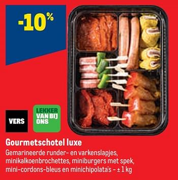 Promoties Gourmetschotel luxe -10% - Huismerk - Makro - Geldig van 30/11/2022 tot 13/12/2022 bij Makro