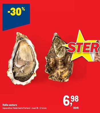 Promoties Holle oesters - Huismerk - Makro - Geldig van 30/11/2022 tot 13/12/2022 bij Makro