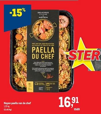 Promoties Noyen paella van de chef - Noyen - Geldig van 30/11/2022 tot 13/12/2022 bij Makro