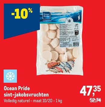 Promotions Ocean pride sint-jakobsvruchten - Ocean Pride - Valide de 30/11/2022 à 13/12/2022 chez Makro