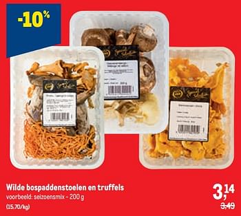 Promoties Wilde bospaddenstoelen en truffels - Huismerk - Makro - Geldig van 30/11/2022 tot 13/12/2022 bij Makro
