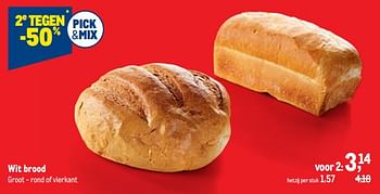 Promoties Wit brood - Huismerk - Makro - Geldig van 30/11/2022 tot 13/12/2022 bij Makro