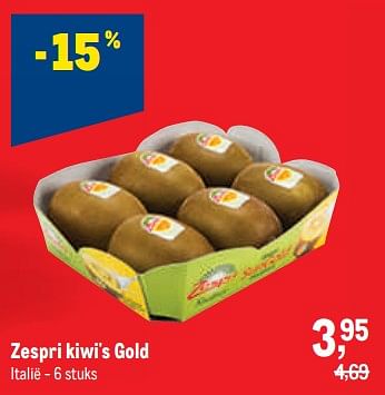 Promoties Zespri kiwi`s gold - Zespri - Geldig van 30/11/2022 tot 13/12/2022 bij Makro