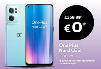 Promoties Oneplus nord ce 2 128gb 5g - OnePlus - Geldig van 17/11/2022 tot 28/11/2022 bij Proximus
