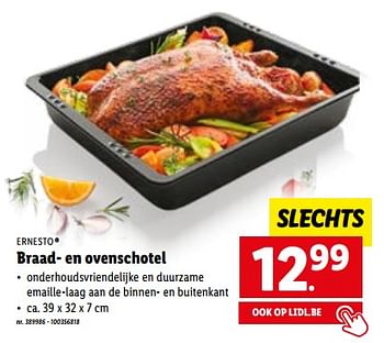 Promoties Braad- en ovenschotel - Ernesto - Geldig van 28/11/2022 tot 03/12/2022 bij Lidl
