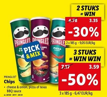 Promotions Chips - Pringles - Valide de 28/11/2022 à 03/12/2022 chez Lidl