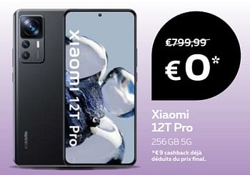 Promotions Xiaomi 12t pro 256gb 5g - Xiaomi - Valide de 17/11/2022 à 28/11/2022 chez Proximus