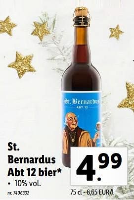 Promoties St. bernardus abt 12 bier - St.Bernardus - Geldig van 28/11/2022 tot 03/12/2022 bij Lidl