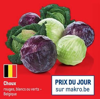 Promotions Choux - Produit maison - Makro - Valide de 30/11/2022 à 13/12/2022 chez Makro