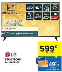 Lg led-tv 65uq75006-LG