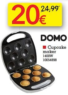 Promoties Domo elektro cupcake maker - Domo elektro - Geldig van 22/11/2022 tot 28/11/2022 bij yess!
