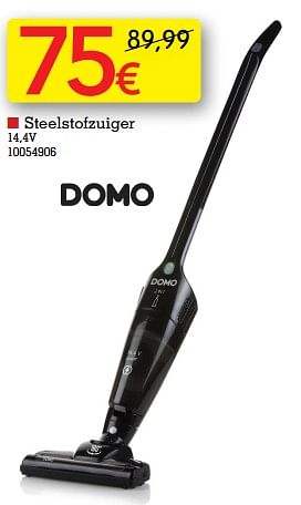 Promoties Domo elektro steelstofzuiger 14,4v - Domo elektro - Geldig van 22/11/2022 tot 28/11/2022 bij yess!