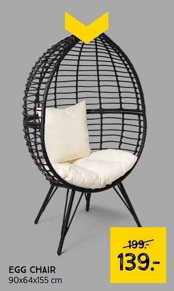 Promoties Egg chair - Huismerk - Xenos - Geldig van 20/11/2022 tot 27/11/2022 bij Xenos