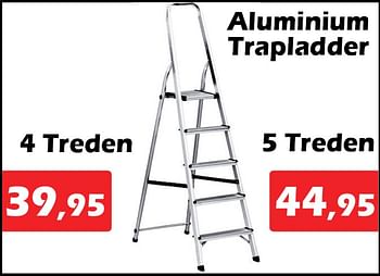 Promoties Aluminium trapladder - Huismerk - Itek - Geldig van 10/11/2022 tot 04/12/2022 bij Itek