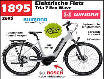 Promoties Elektrische fiets tria 7 eco wave - Tria - Geldig van 10/11/2022 tot 04/12/2022 bij Itek